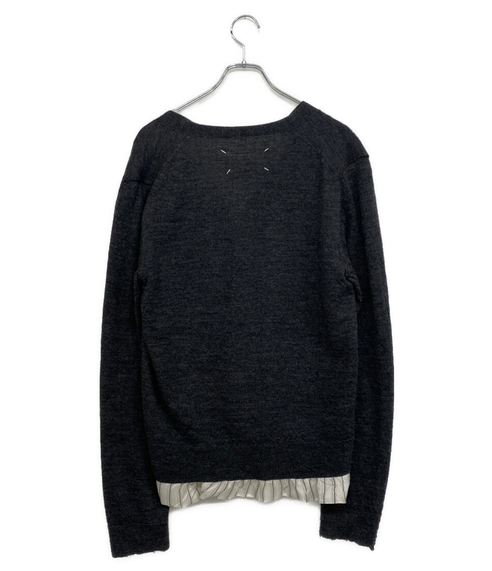 Maison Margiela カーディガン ダメージ グレー s50HA1008 メンズ SIZE S メゾンマルジェラ