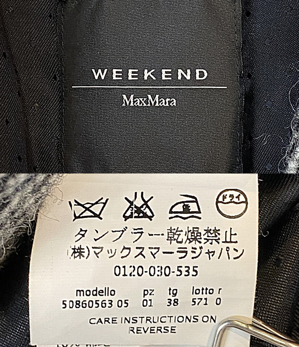 MAX MARA Weekend ウィークエンド ステンカラーコート ヘリンボーン レディース SIZE 38 マックスマーラ