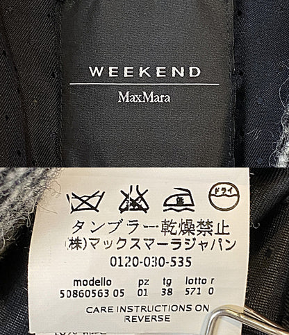 MAX MARA Weekend ウィークエンド ステンカラーコート ヘリンボーン レディース SIZE 38 マックスマーラ