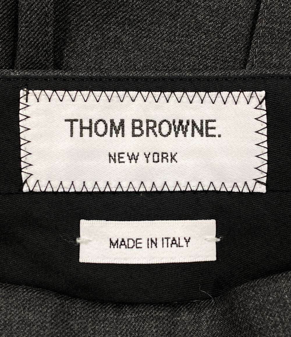 THOM BROWNE スカート プリーツ グレー レディース SIZE 36 トムブラウン