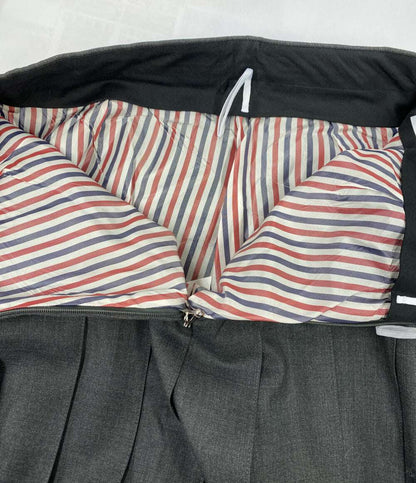 THOM BROWNE スカート プリーツ グレー レディース SIZE 36 トムブラウン