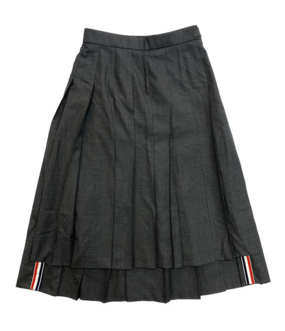 THOM BROWNE スカート プリーツ グレー レディース SIZE 36 トムブラウン