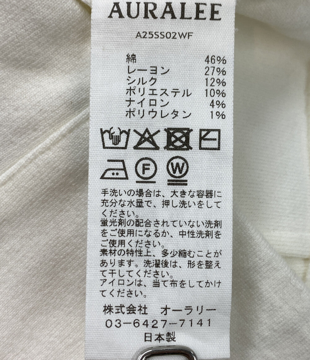 美品 AURALEE スカート A25SS02WF ホワイト バックスリット レディース SIZE - オーラリー