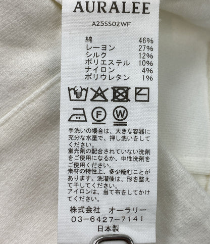 美品 AURALEE スカート A25SS02WF ホワイト バックスリット レディース SIZE - オーラリー