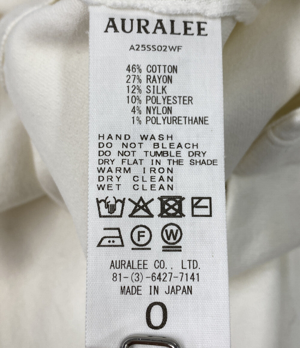 美品 AURALEE スカート A25SS02WF ホワイト バックスリット レディース