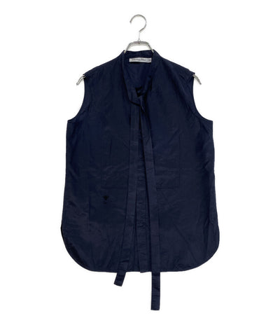Christian Dior ノースリーブシャツ Midnight Blue Si 7H21200A1611 レディース SIZE 38 クリスチャンディオール