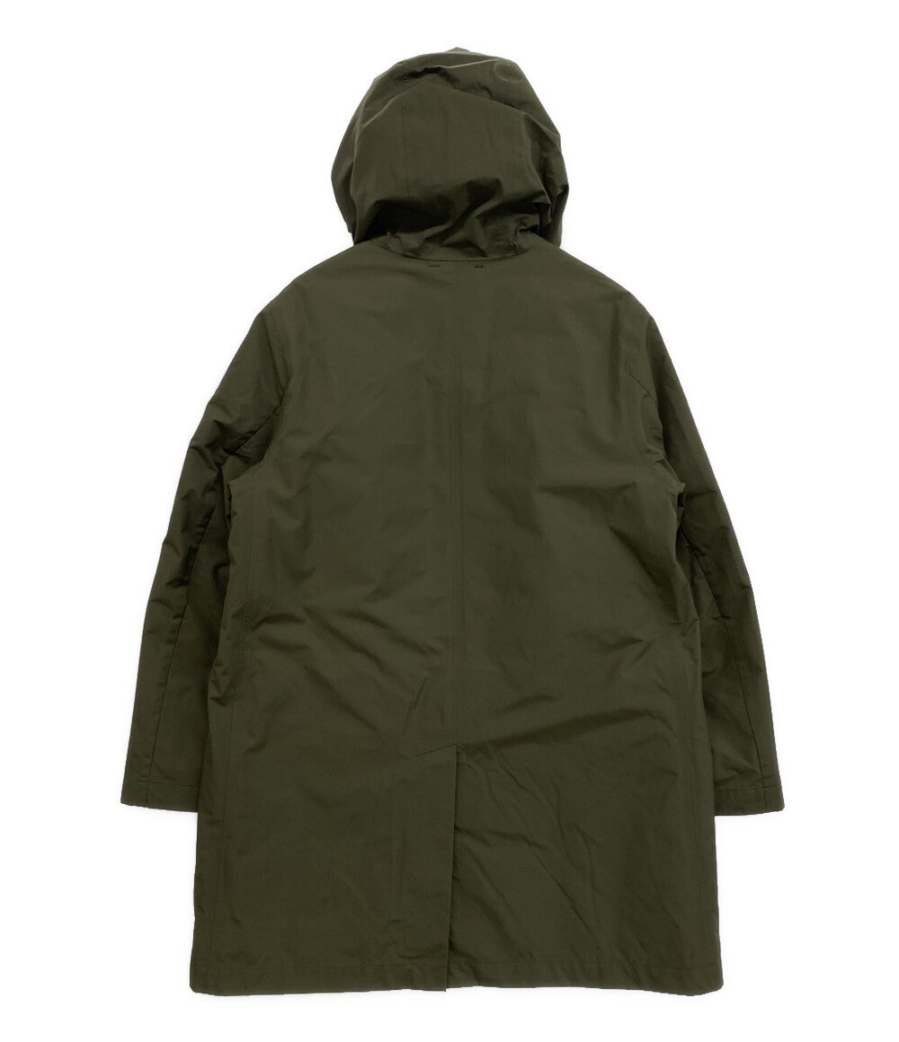 バーバリー長袖ダウンライナーコート 肉厚 ライナー単体着用可 XL相当B1297 BURBERRY BLACK LABEL ダウンロングコート グレー D1F71-657-07 メンズ