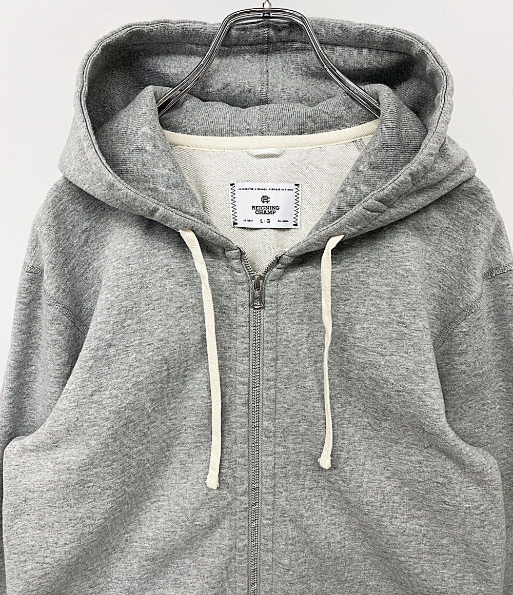 REIGNING CHAMP レイニングチャンプ パーカー フルジップ グレー セパポケ メンズ SIZE L