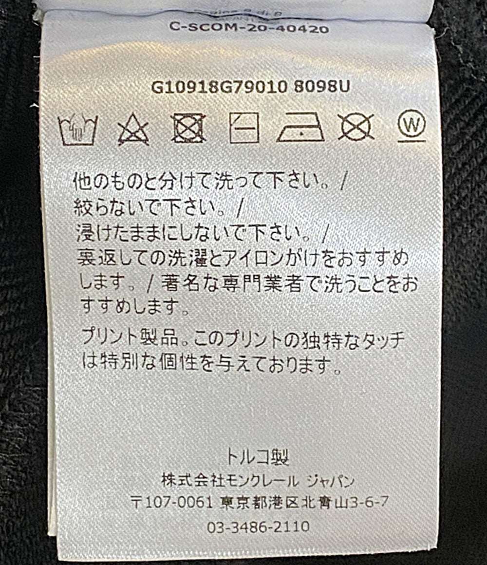 MONCLER パーカー ロゴスウェットジップ G10918G79010 メンズ SIZE XL モンクレール