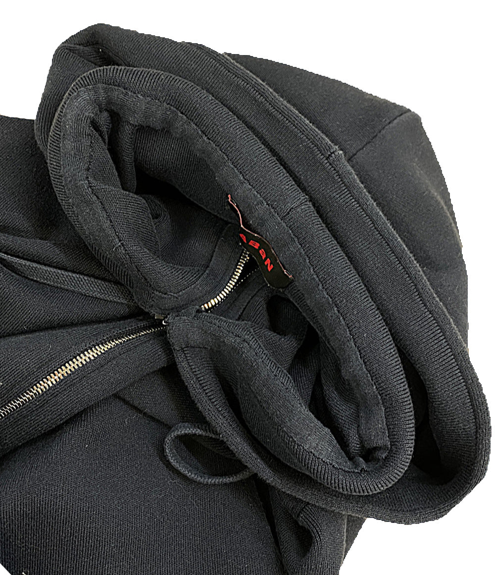 CABaN コットンカシミアジップパーカー ネイビー メンズ SIZE M キャバン