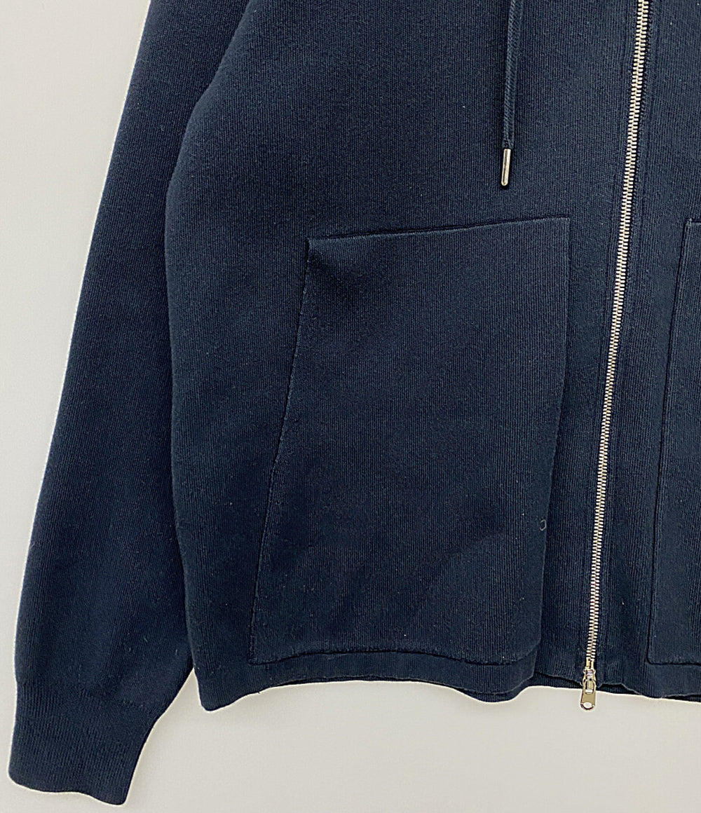 CABaN コットンカシミアジップパーカー ネイビー メンズ SIZE M キャバン