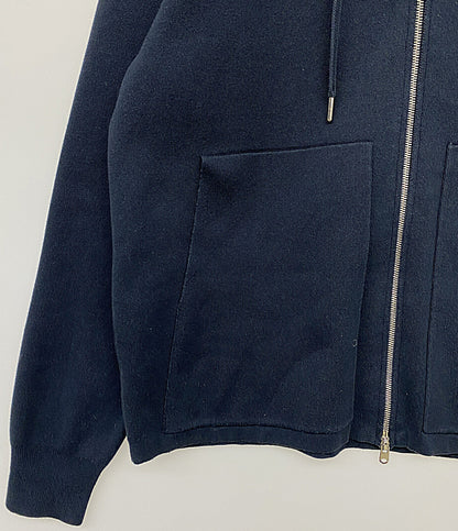 CABaN コットンカシミアジップパーカー ネイビー メンズ SIZE M キャバン