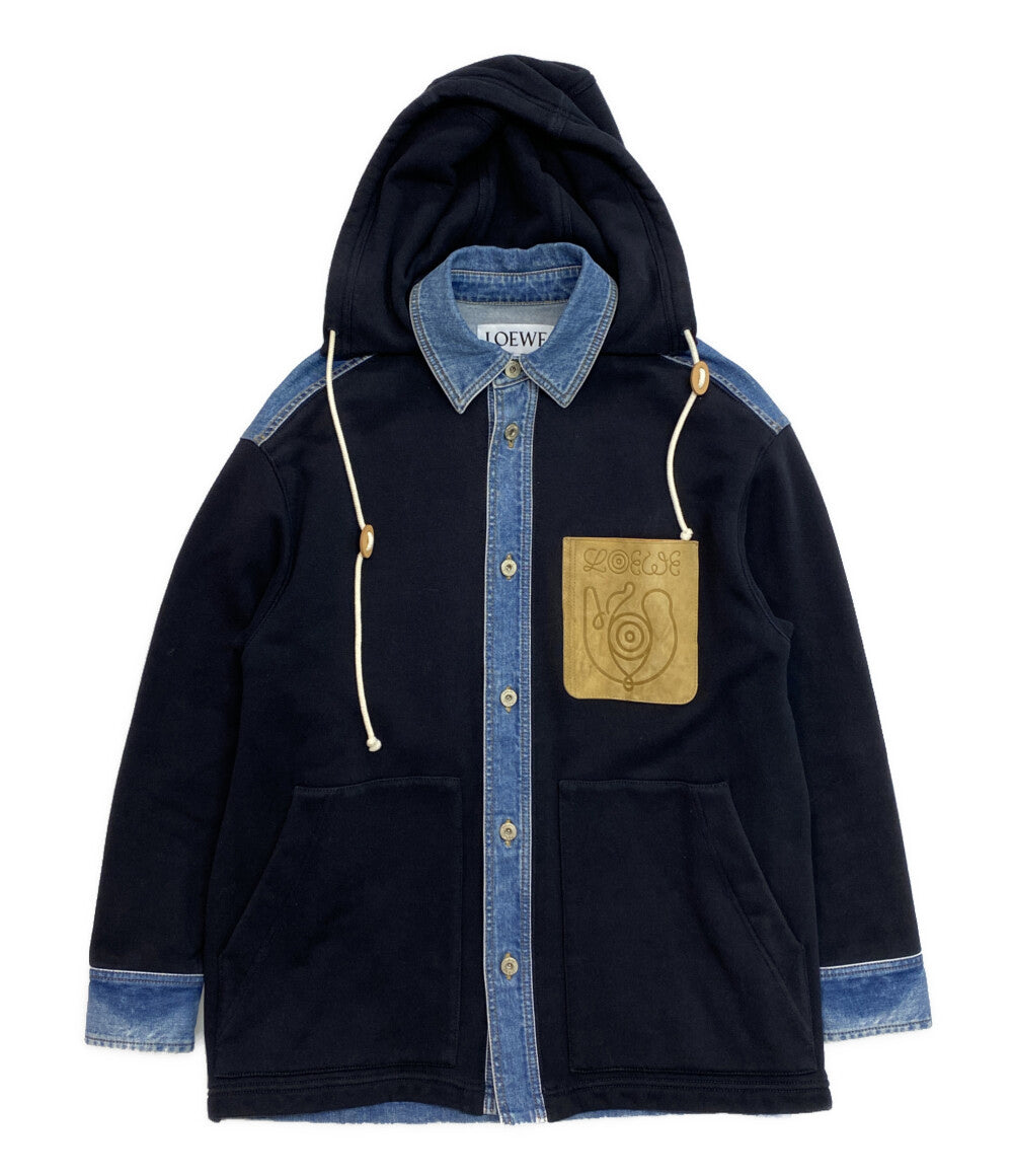 LOEWE ジャケット デニム ロゴ スウェット ハイブリッド 22SS メンズ SIZE XS ロエベ