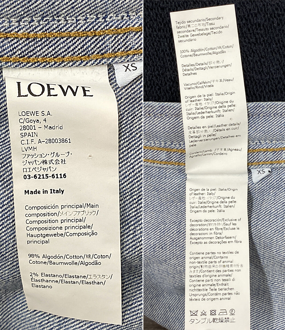 LOEWE ジャケット デニム ロゴ スウェット ハイブリッド 22SS メンズ SIZE XS ロエベ