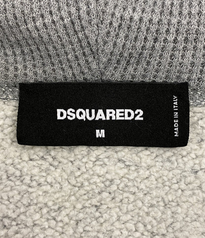 DSQUARED2 パーカー グレー ペイント チェック S74HG0117 メンズ SIZE M ディースクエアード