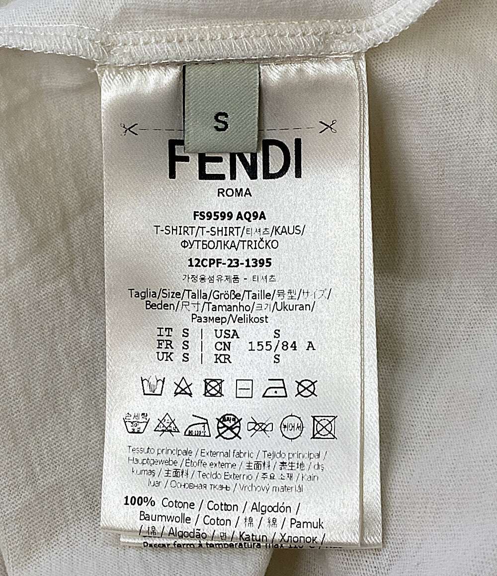FENDI 半袖Tシャツ ロゴT インサイドアウト メンズ SIZE S フェンディ