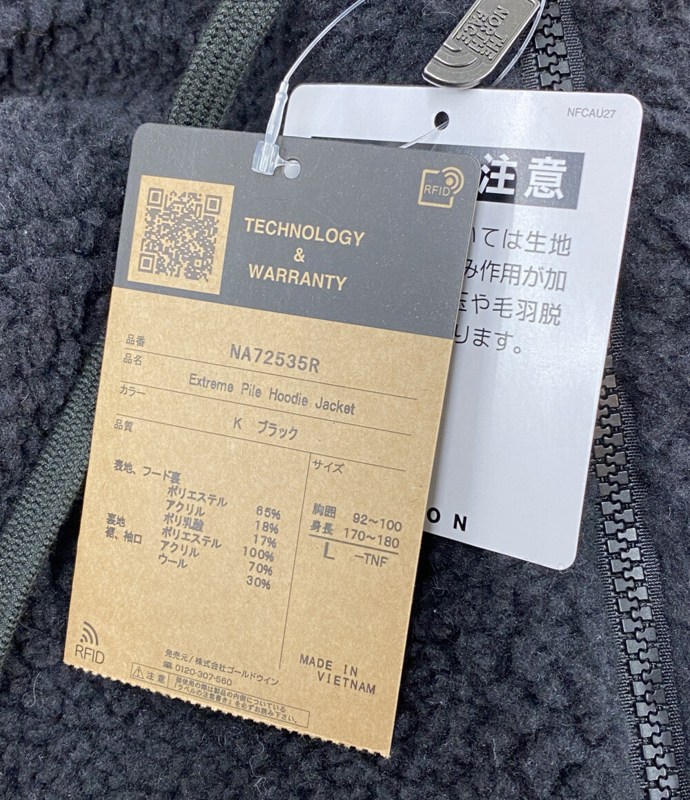 美品 THE NORTH FACE ボア フリース エクストリームパイルフーディジャケット 25AW NA72535R メンズ SIZE L ザ・ノースフェイス