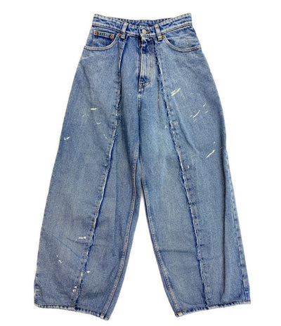 美品 MM6 ロウトラウザースデニムパンツ 24SS S52LA0230 レディース SIZE 26 エムエムシックス