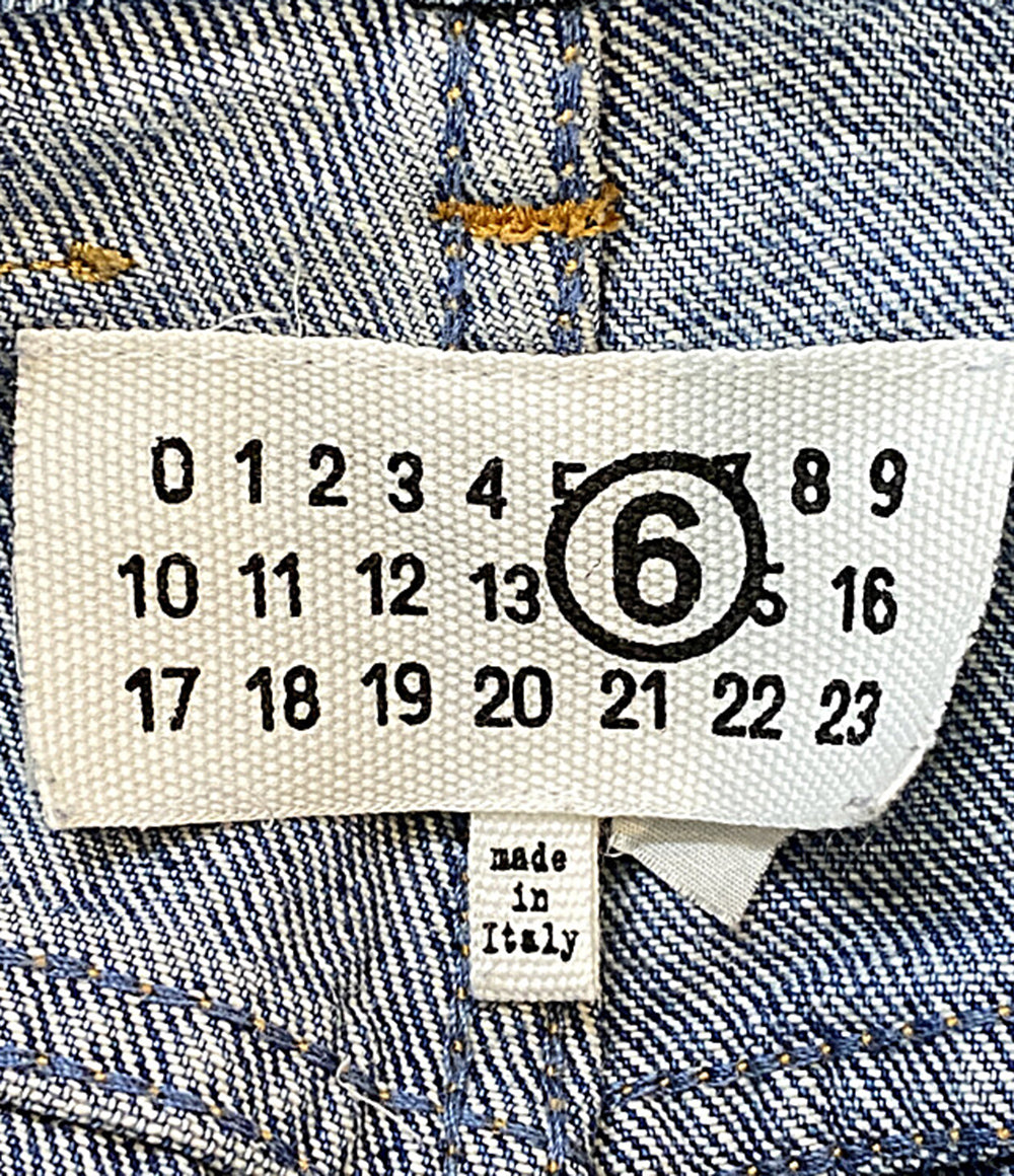 美品 MM6 ロウトラウザースデニムパンツ 24SS S52LA0230 レディース SIZE 26 エムエムシックス