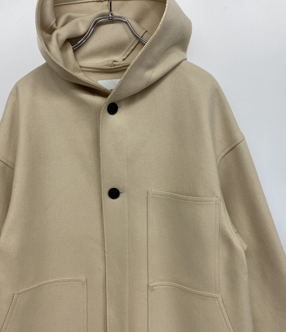 HYKE フーディコート MELTON HOODED COAT 23AW メンズ SIZE 3 ハイク