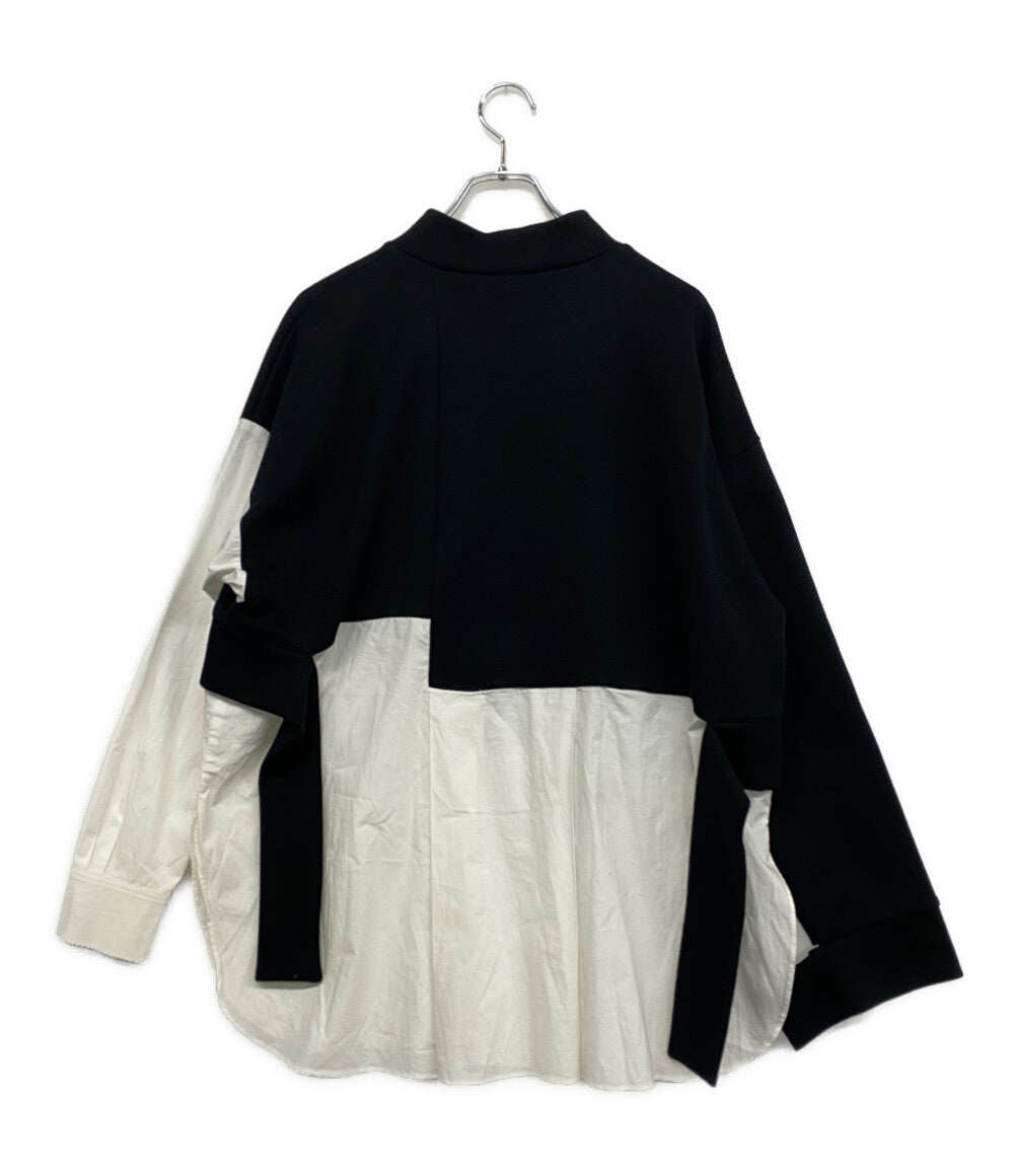 ENFOLD 長袖ドッキングシャツ 300FS280-0560 レディース SIZE 38 エンフォルド