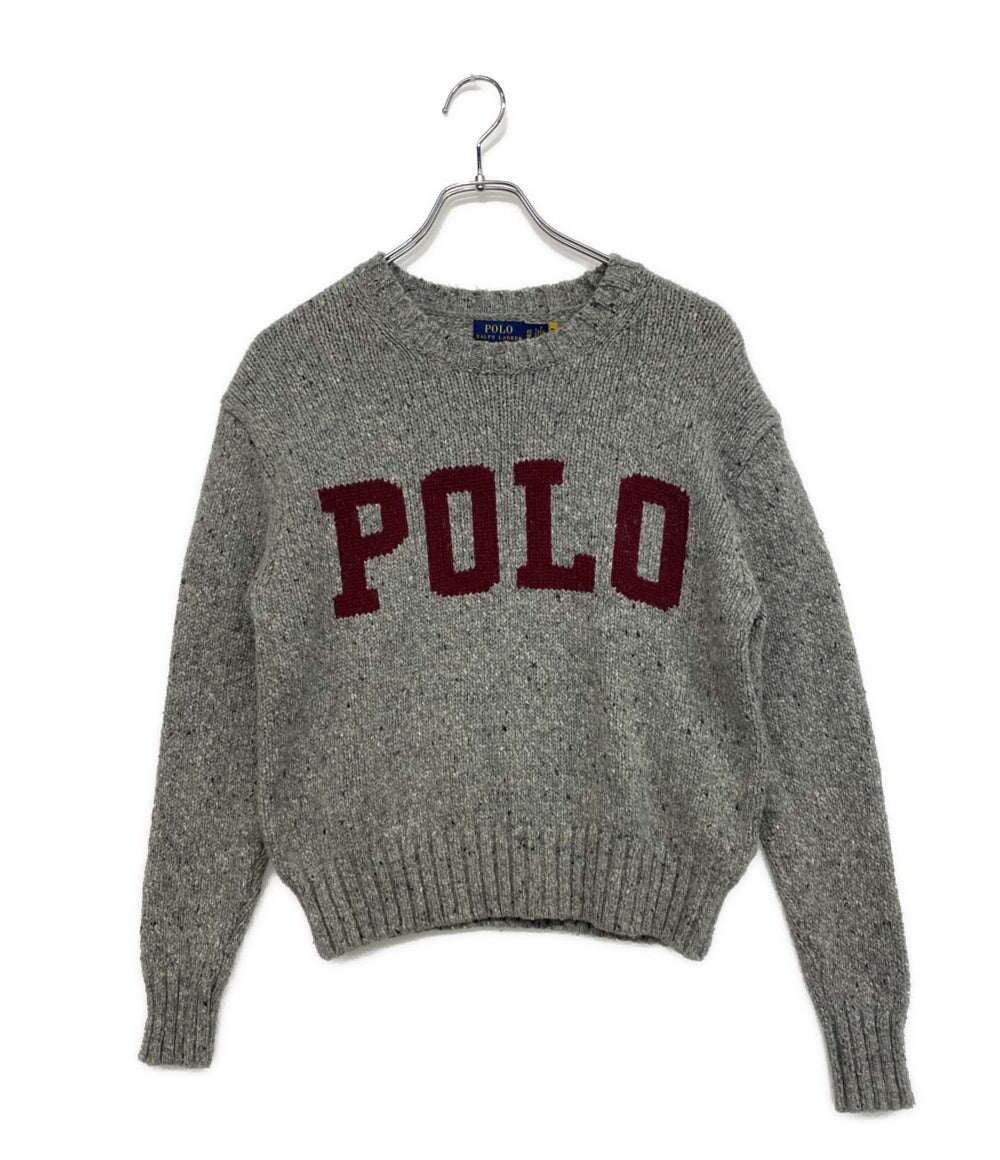 RALPH LAUREN 長袖ニット クルーネック POLOロゴ レディース SIZE XS ポロ・ラルフローレン