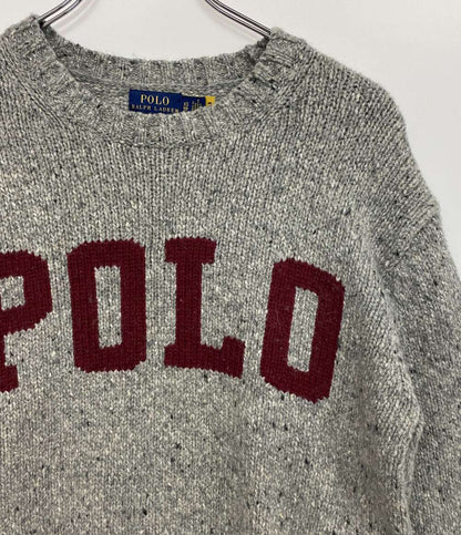 RALPH LAUREN 長袖ニット クルーネック POLOロゴ レディース SIZE XS ポロ・ラルフローレン