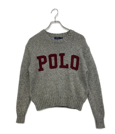 RALPH LAUREN 長袖ニット クルーネック POLOロゴ レディース SIZE XS ポロ・ラルフローレン