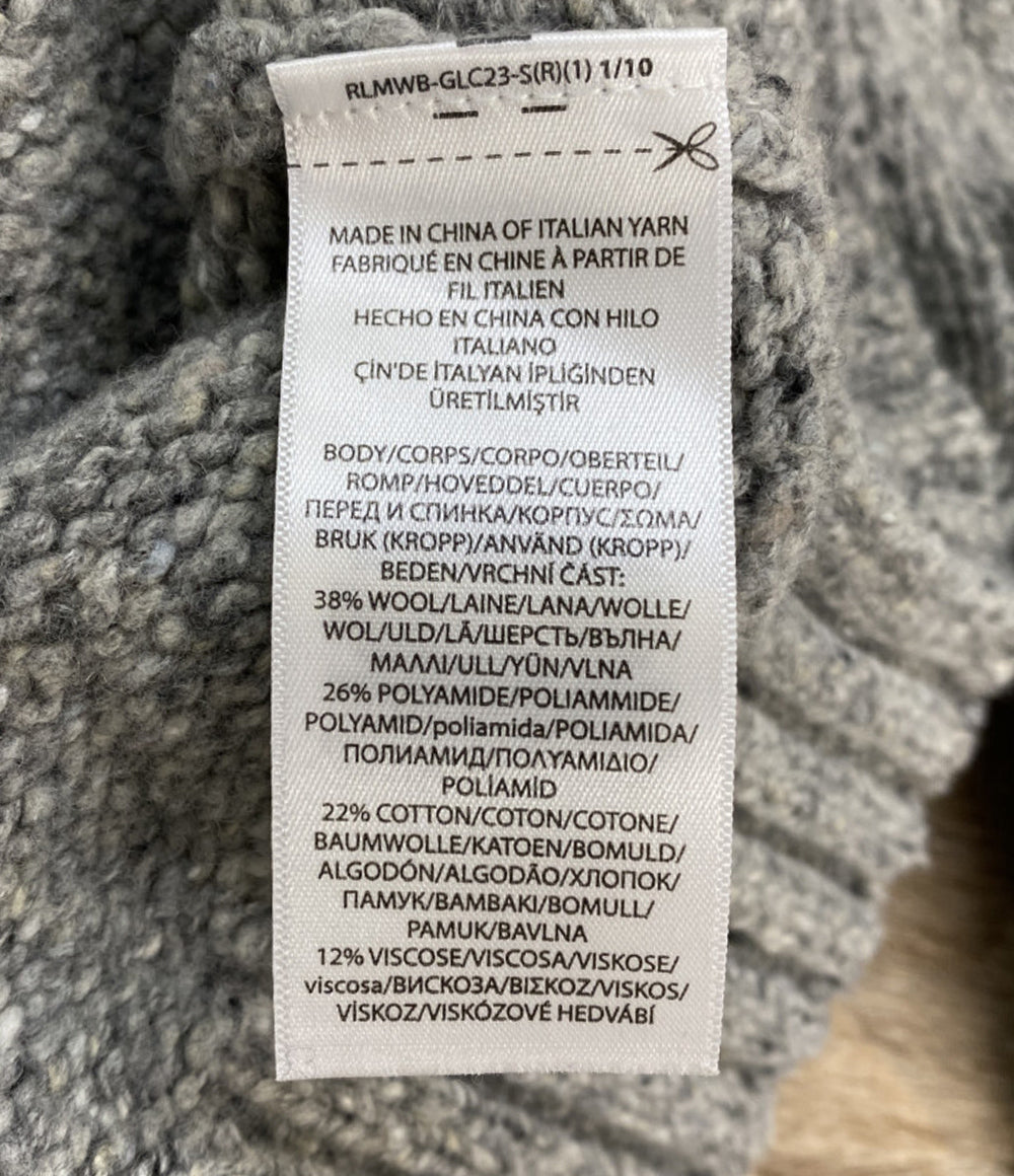 RALPH LAUREN 長袖ニット クルーネック POLOロゴ レディース SIZE XS ポロ・ラルフローレン