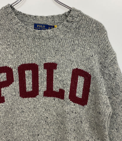 RALPH LAUREN 長袖ニット クルーネック POLOロゴ レディース SIZE XS ポロ・ラルフローレン
