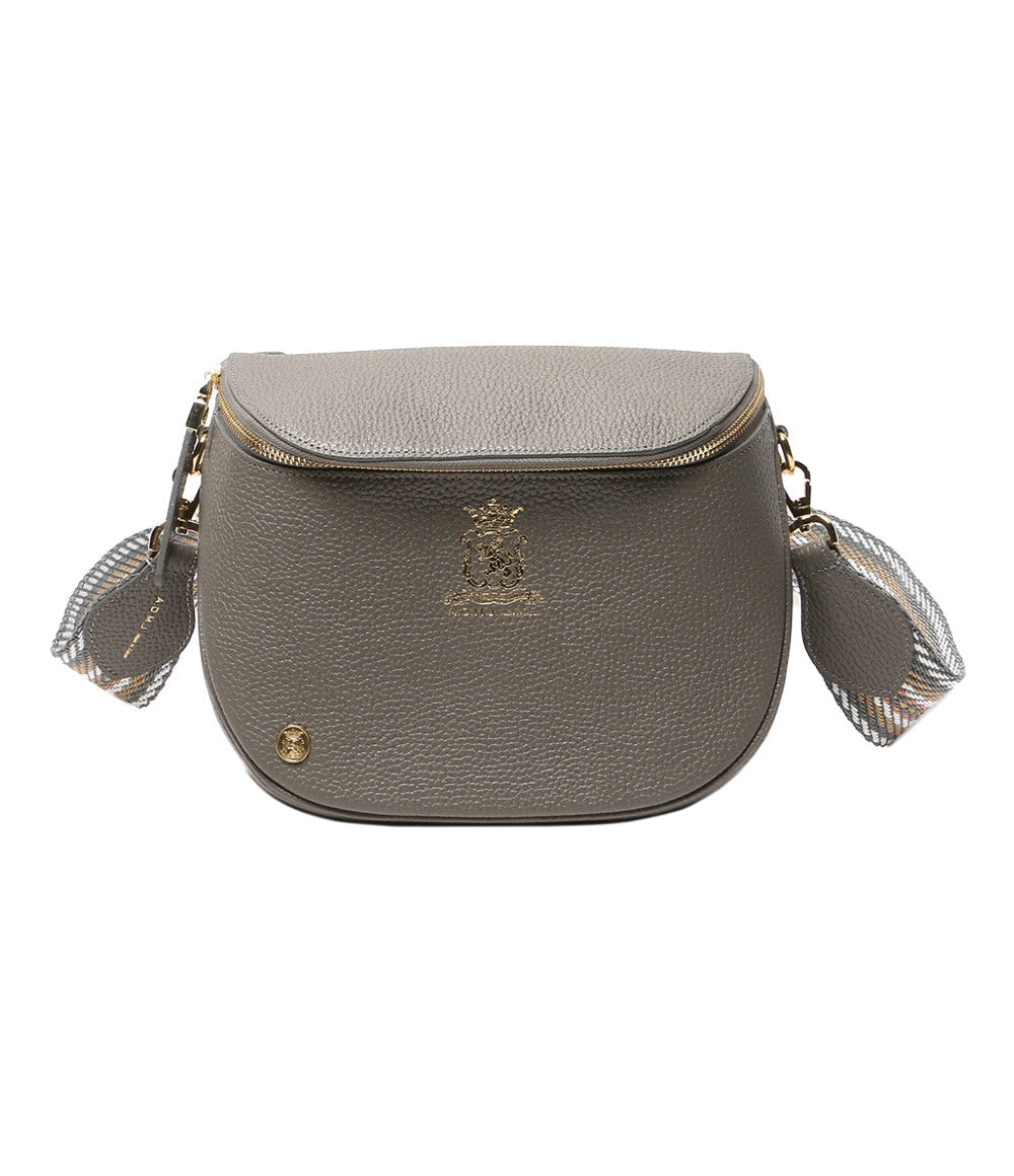 美品 A.D.M.J. シュリンクレザークロスボディバッグ レディース エーディーエムジェイ