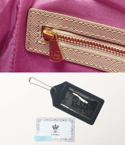 美品 A.D.M.J. シュリンクレザークロスボディバッグ レディース エーディーエムジェイ