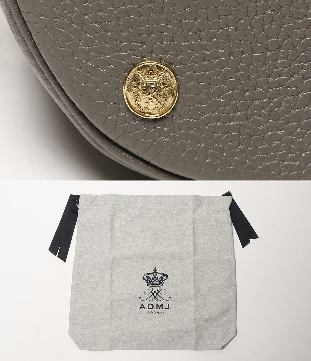 美品 A.D.M.J. シュリンクレザークロスボディバッグ レディース エーディーエムジェイ