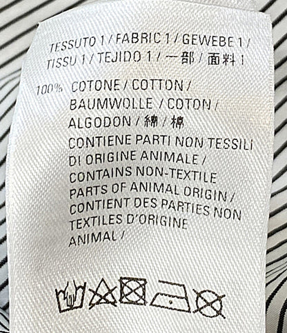 美品 BALENCIAGA 長袖シャツ ボウタイシャツ ストライプ 18SS レディース SIZE 34 バレンシアガ