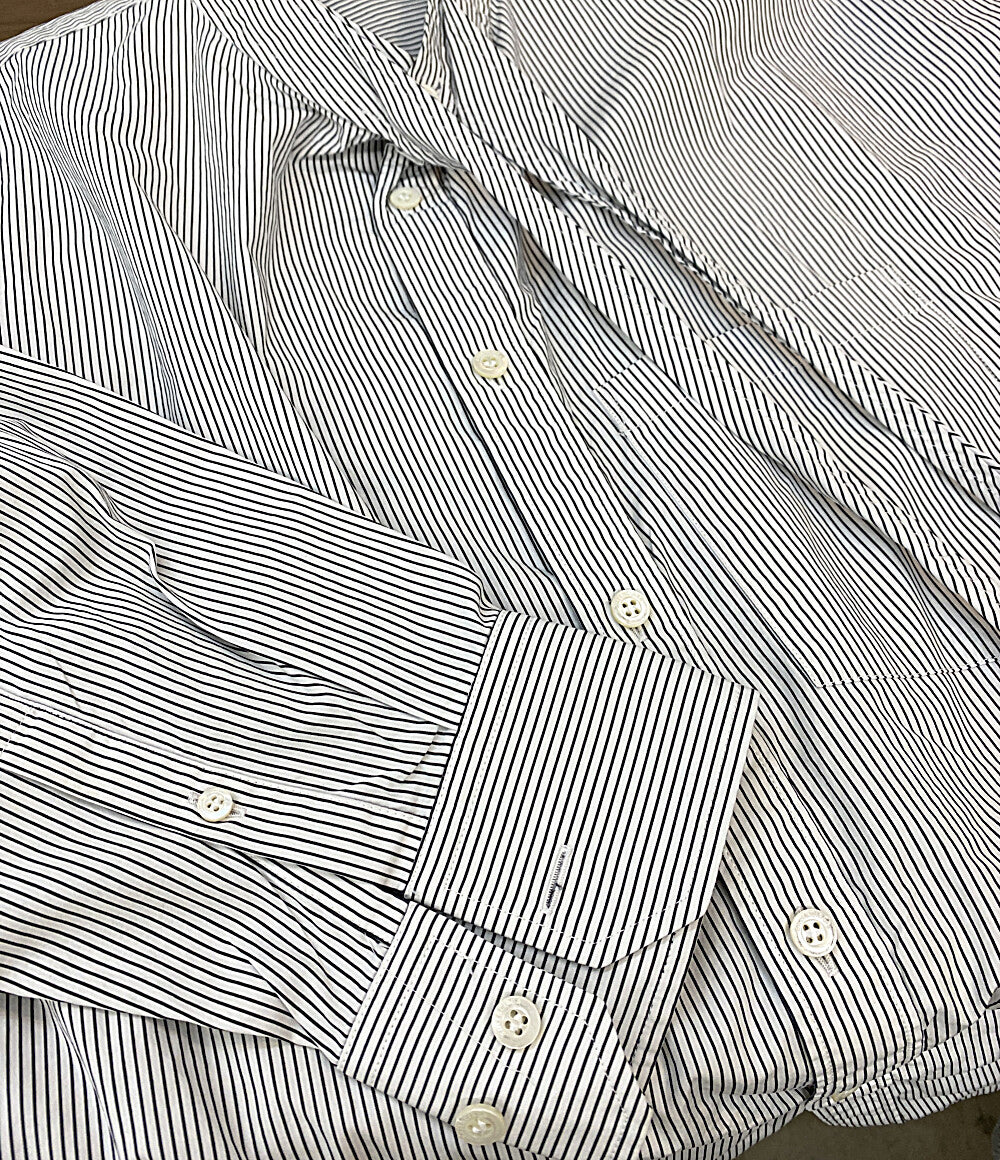 美品 BALENCIAGA 長袖シャツ ボウタイシャツ ストライプ 18SS レディース SIZE 34 バレンシアガ