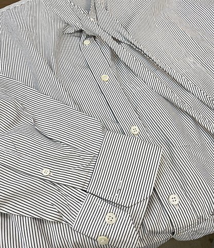 美品 BALENCIAGA 長袖シャツ ボウタイシャツ ストライプ 18SS レディース SIZE 34 バレンシアガ