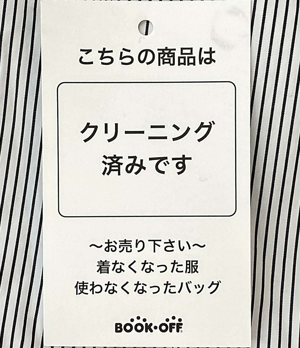 美品 BALENCIAGA 長袖シャツ ボウタイシャツ ストライプ 18SS レディース SIZE 34 バレンシアガ