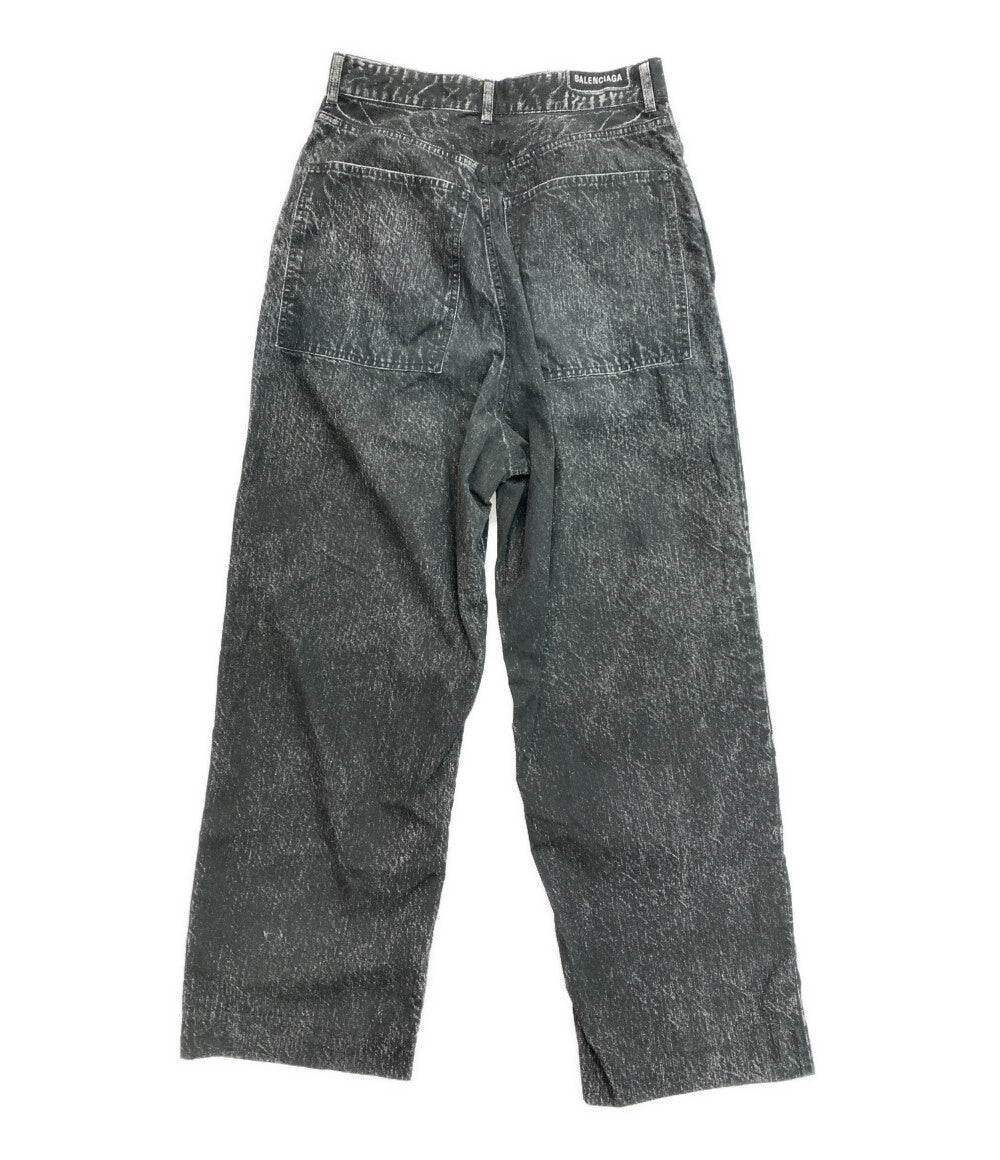 美品 BALENCIAGA デニム転写パンツ 20年 641548 メンズ SIZE S