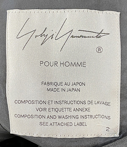 YOHJI YAMAMOTO POUR HOMME テーラードジャケット ウールギャバ 21AW HX-J15-100 メンズ SIZE 2 ヨウジヤマモトプールオム