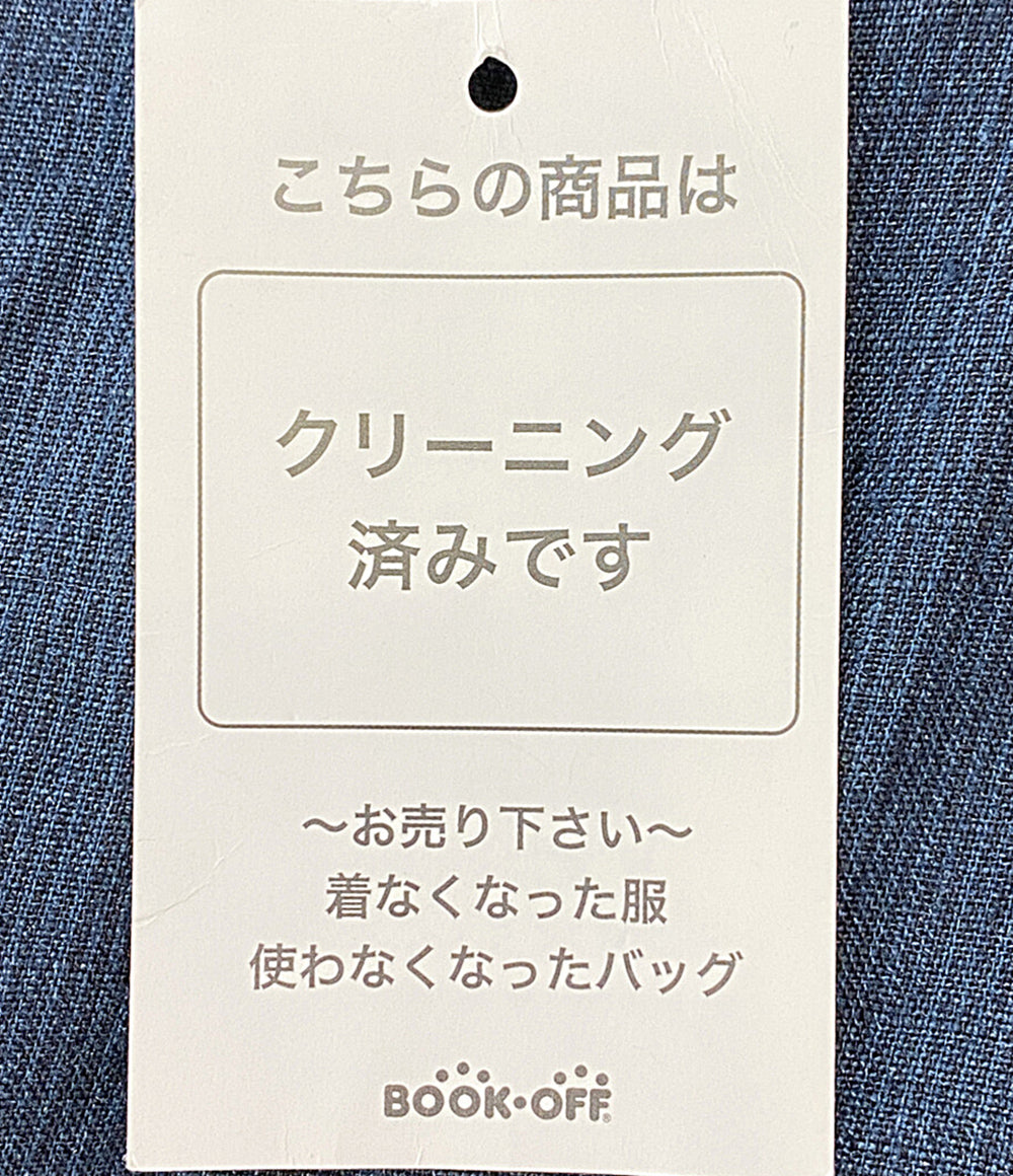 YOHJI YAMAMOTO POUR HOMME 長袖コットンシャツ ブルー フリル 23ss HZ-B51-319 メンズ SIZE 2 ヨウジヤマモトプールオム