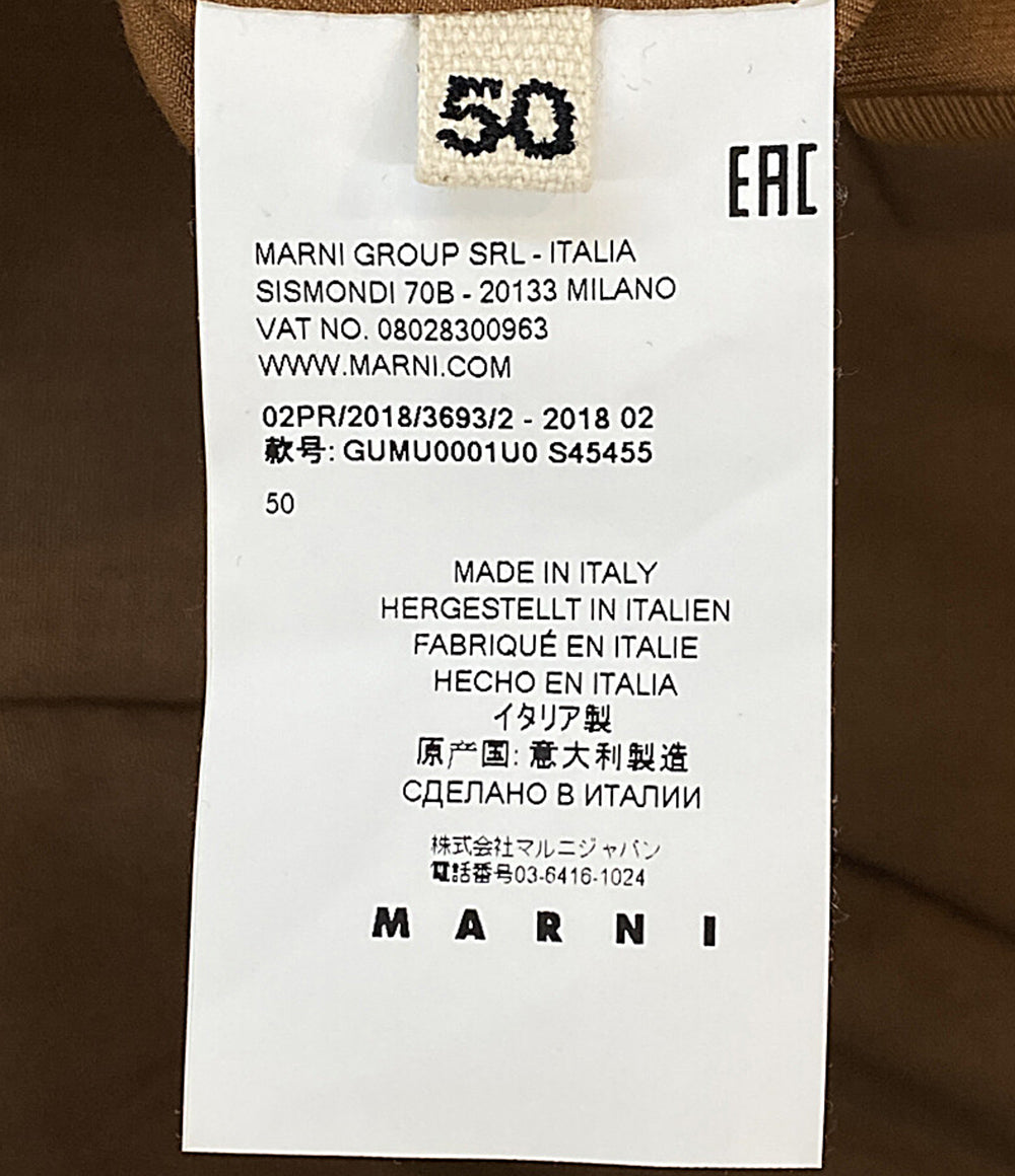 MARNI テーラードジャケット ブラウン GUMU0001U0 S45455 メンズ SIZE