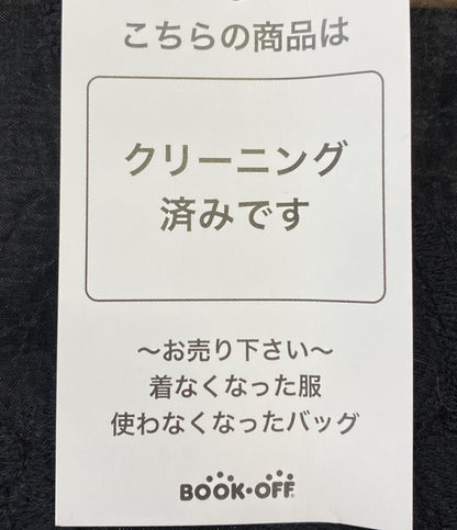 CLANE オープンカラーシャツ 半袖 オーガンジー ブラック 18122-4162 レディース SIZE 1 クラネ
