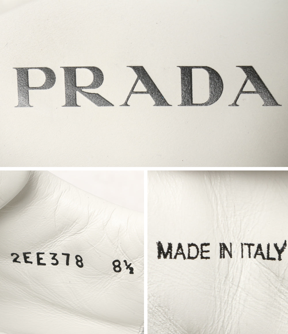 PRADA スニーカー ロゴプレートスニーカー 2EE378 メンズ SIZE 8.5