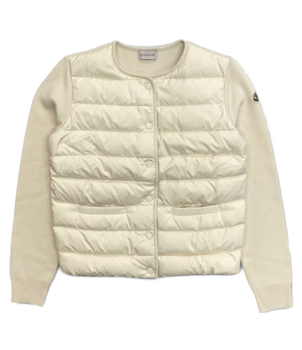 美品 MONCLER ニット切替 ダウンジャケット CARDIGAN TRICOT