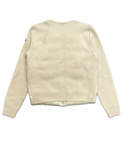 美品 MONCLER ニット切替 ダウンジャケット CARDIGAN TRICOT レディース SIZE S モンクレール