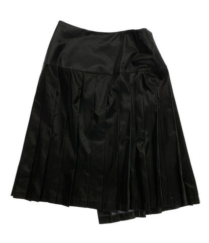 KUME クメ ラップスカート プリーツ ブラック KM-24FW-SK01 レディース SIZE M