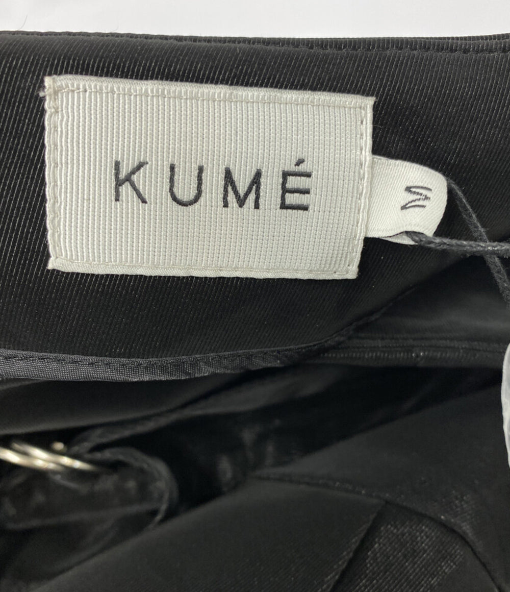 KUME クメ ラップスカート プリーツ ブラック KM-24FW-SK01 レディース SIZE M