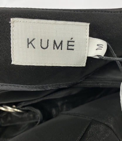 KUME クメ ラップスカート プリーツ ブラック KM-24FW-SK01 レディース SIZE M