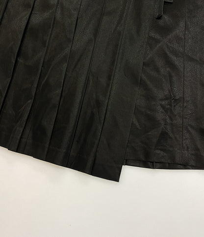 KUME クメ ラップスカート プリーツ ブラック KM-24FW-SK01 レディース SIZE M