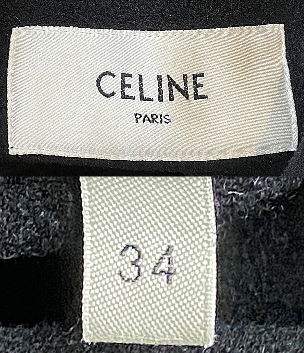 CELINE ロングコート カシミア ブラック 2M418412F レディース SIZE 34 セリーヌ